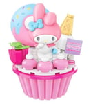 Sanrio 6-Type Block Desert Shop Cup Cake Toy-Kitty Cinnamoroll Kuromi My Melody