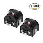 2X Motion Plus Adaptateur pour NINTENDO Wii Noir