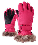 Ziener Lim Girls Glove Gants Ski Junior, Femme, LIM Girls Glove Junior, Rose Bonbon, Taille 4,5