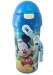 Disney Mickey Mouse Boissons Bouteille Avec Pop Up Paille Et Cordon