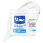 Mixa Expert Peau Sensible - Crème Céramide Protection - Anti-Sécheresse Sévère - Peaux Très Sèches et Fragilisées - Visage, Corps, Mains - Hypoallergénique - Sans Parfum - 400ml