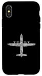 Coque pour iPhone X/XS Lettres de l'alphabet phonétique de l'aviation C-130 en forme d'Hercules