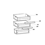 Tiroir intermediaire REP21 pour congelateur Indesit