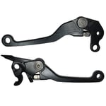 ACCOSSATO Paire de leviers noirs pour Husqvarna TC 450 de 2005 à 2010 (CC 450)