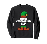 I'm The Vegetarian Elf Family Pajama Christmas Funny Sweatshirt