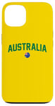 iPhone 13 Green Yellow Australia Tshirt Down Under Team Australia Flag Case