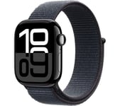 APPLE Watch Series 10 Cellular - 42 mm Jet Black Aluminium Case with Ink Sport Loop, Black