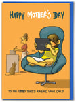 Funny Mother's Day Card For Mum From Son Daughter Cute Cartoon Humour iPad Joke