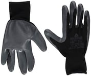 Delta Plus VE712GR09 Gants Tricotés Fins en Polyester, Nitrile de Paume, Gris-Noir, 09, 1 Paire