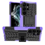 Samsung Galaxy S23 Ultra      Heavy Duty Case    Purple