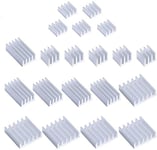 GeeekPi 20PCS Heatsinks For Raspberry Pi 4 Model B,Raspberry Pi Aluminum Heatsinks with Thermal Conductive Adhesive Tape For Raspberry Pi 4B (Raspberry Pi Board is Not Included)