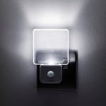 Integral 2 Pack LED Motion Sensor Night Light, Plug in Wall with Dusk to Dawn Photocell Sensor, for Hallways, Landings, Stairs, Kitchens, Bedrooms, Baby’s Nursery and More