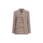 Gina Check Blazer, Pink Check