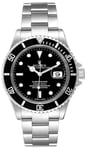 Rolex 16610A Submariner Musta/Teräs Ø40 mm