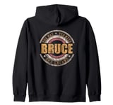 Mens Bruce The Man The Myth The Legend First Name Bruce Zip Hoodie