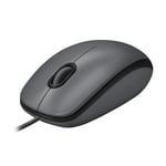 LOGITECH M100, Corded mouse, Black (910-005003)