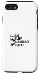 Coque pour iPhone SE (2020) / 7 / 8 Eat Sleep Air Hockey Repeat - Air Hockey