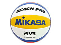 Mikasa Beach Pro White-Orange-Blue Bv550c 5 Beach Volleyball