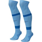 NIKE Unisex Matchfit Knee Soccer Socks, University Blue/Italy Blue/Midnight Navy, L UK