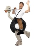 Smiffys Ostrich Costume, Black One Piece Suit, with with Fake Hanging Legs, Party Animals Fancy Dress, Comedy Dress Up Costumes