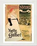 Lumartos, Vintage Poster Yvette Guilbert Tous Les Soirs, White, A3