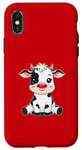 iPhone X/XS Red Cow Nose Funny Day 2024 Red Cow Nose Kids Girls Case