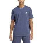 adidas Men's Seasonal Essentials Mélange Tee, Legend Ink Mel., XS