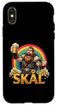 Coque pour iPhone X/XS Skal Viking Cheers Rainbow Conquest Treasure Mythologie nordique