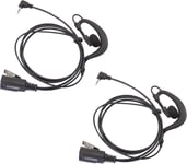 2 X Oreillette 1-Pin Style G Kit Piéton Écouteur Casque Microphone Pour Motorola Tlkr Talkie Walkie Radio