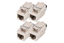 Digitus CAT 8.1 Keystone Module, Shielded, Tool-free Connection - 4 pc