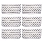 BIHARNT 6 Pack Replacement Pocket Mop Pads Compatible with Shark Shark Steam Mop S1000UK