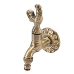 EJ.life robinet sculpté antique Robinet antique sculpté bronze cuivre carpe rétro antirouille extérieur outillage robinetterie Coq