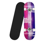 WPHH Planche À roulettes, 31"X 8" Pro Skateboard Complètes pour Filles Garçons Débutants, 7 Couches en Érable Double Coup De Pied Concave Brush Street Board pour Enfants Jeunesse Adulte,Type e