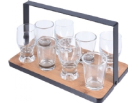 Utmärkt hushållsartiklar vodka shotglas 8x bricka