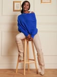 Jolie Moi Soft Knit Wool Blend Jumper, Royal Blue