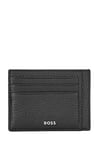 BOSS Mens Crosstown S Card N Logo Card Holder in Italian Leather