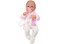 Leantoys Babydocka Med Napp Kropp Enhörning Rosa Filt Tillbehör 35 Cm