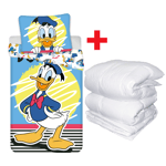 Disney Donald Complete Lit Simple Housse de Couette + Duvet Hivernal 140x200cm