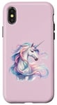 Coque pour iPhone X/XS Licorne majestueuse mystique et élégante