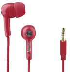 Hama "Basic 4 Music" in-ear stereo Head earphones RED  #177077  (UK Stock)  BNIP