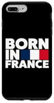 Coque pour iPhone 7 Plus/8 Plus Cool Born in France Illustration Novelty Graphic Designs