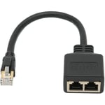 Seenlin - Adaptateur Répartiteur RJ45, Répartiteur D'adaptateur Ethernet 1 à 2 Ports Réseau RJ45, Adaptateur Répartiteur de Câble Réseau CAT8 pour