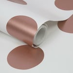 Superfresco Dotty Rose Gold Wallpaper