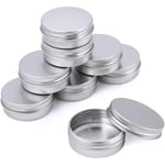 30 st 30 ml aluminium burk med lock kosmetiska burkar runda behållare silver burk för kosmetika balsam ljus