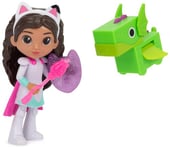 DreamWorks Gabby’s Dollhouse, Knight Gabby Toy Figure Set with Surprise Toy and Mini Dragon Pal, Kids’ Toys for Girls and Boys Aged 3 and Up