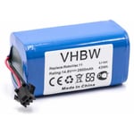 1x Batterie remplacement pour Ecovacs bfg-wsq pour robot électroménager (2900mAh, 14,8V, Li-ion) - Vhbw