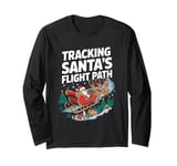 Air Traffic Controller Christmas Santa Flight Long Sleeve T-Shirt