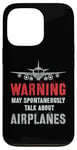 Coque pour iPhone 13 Pro Vintage Je pourrais parler spontanément d'avions Fly Model