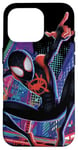 Coque pour iPhone 16 Pro Marvez Spider-Man dans le Spider-Verse : Miles Morales City