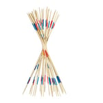 relaxdays Mikado géant, Jeu en Bois XXL pour Enfants et Adultes, activité de Jardin, 31 bâtons, 90 cm, Nature-coloré 10023493